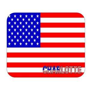  US Flag   Charlotte, North Carolina (NC) Mouse Pad 