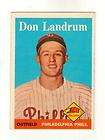 1958 Topps Don Landrum Philadelphia Phillies 291 EX  