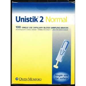 Box of 100 Unistik ®2 Capillary Blood Sampling Device Bx100 Normal 