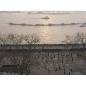  Morning Exercises on the Edge of the Huang Pu River in 