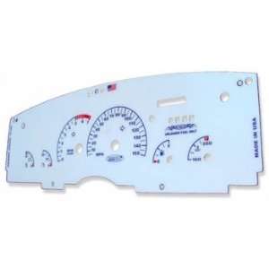   White Gauge Face with Blue Numerals for 1993   1996 Chevrolet Camaro