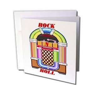 Florene The Fifties   Colorful Retro Juke Box With Red Rock and Roll 