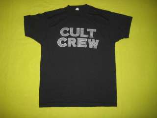 Vtg THE CULT *WORKING CREW* T SHIRT 1989 TOUR concert  