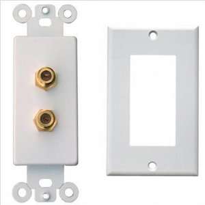   80421 Double Coax Sound System Plates in White 