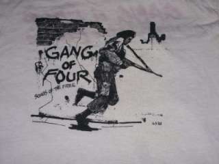 vtg GANG OF FOUR 1982 Songs of The Free t shirt M rare  