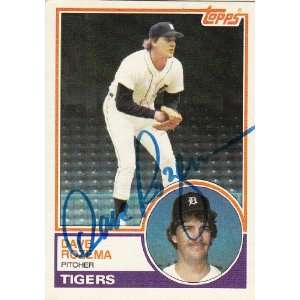  1982 Topps #319 Dave Rozema Tigers Signed 