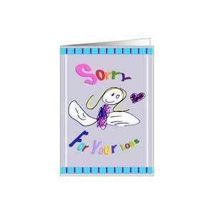  Sorry For Your Loss Angel Drawing Sympathy Card Health 