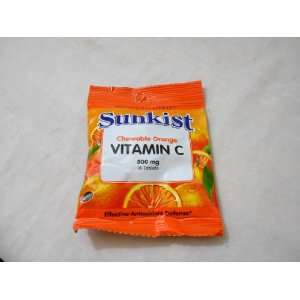  Sunkist Vitamin C Chewable 500 mg 16 Tablets Health 