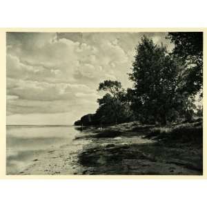  1949 Print Lundeborg Beach Denmark Coastal Landscape 