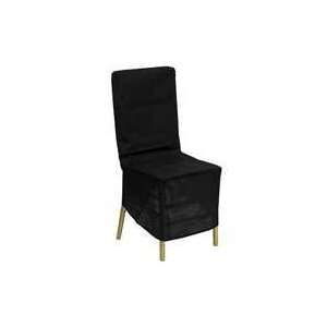  Flash Black Fabric Chiavari Chair Storage Cover