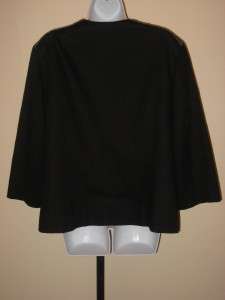 CHICOS CHAINED GALLOWAY BLACK JACKET Sz 3 (14/16) NWT  