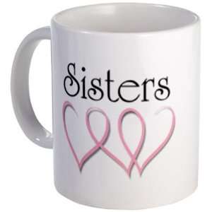 PINK RIBBON Sisters Breast Cancer Awareness Collection 11oz Ceramic 