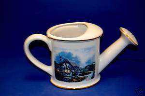 Thomas Kinkade Chandlers Cottage Watering Can Ceramic  