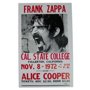  Frank Zappa Cal State Poster