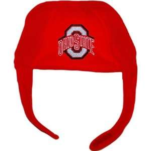  Ohio State Buckeyes Infant Red Chin Strap Beanie Sports 