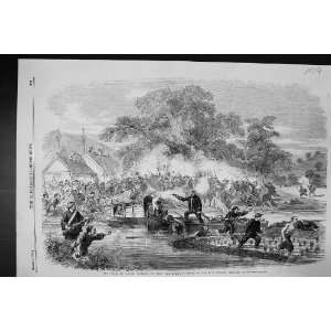  1858 War China Attack Banterer Boat Sai Lau Creek Canton 
