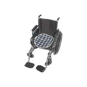  Reusable Quilted Wheelchair Pad, 18x18, Green Plaid 