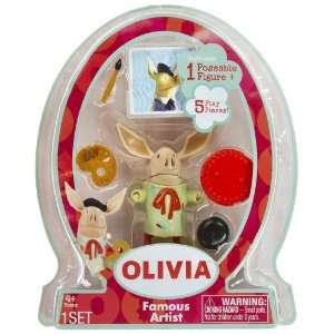  Olivia The Pig Mini Figure Playset Famous Artist Toys 