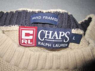 Chaps Ralph Lauren Bass Fishing Theme Spirited Tradition Sweater 