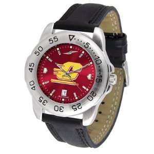Central Michigan Chippewas NCAA AnoChrome Sport Mens Watch (Leather 