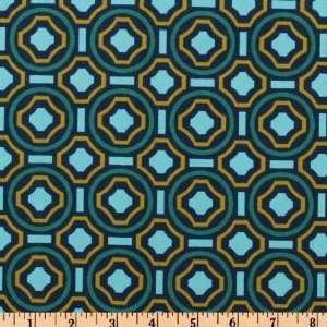  44 Wide Annas Garden Party Dance Floor Teal Fabric By 