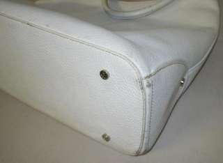 CHARLES DAVID OFF WHITE HOBO LEATHER PURSE  