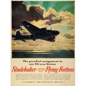   War II Bomber Jet Fleet Ocean   Original Print Ad