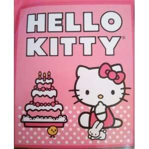  Hello Kitty Black Plush Fleece Throw Blanket   Cake 