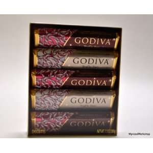 Godiva Truffle Bars   Package of 5 Bars   Dark/white Chocolate with 