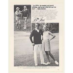  1979 Golfer Gene Sarazen DiFini Golfwear Clothing Print Ad 
