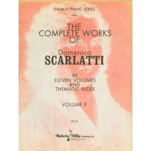   II (Kalmus 9463) (Kalmus Piano Series) Domenico Scarlatti Books