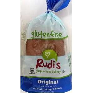  Rudis Original Gluten Free Bread 18oz. (Pack of 3 