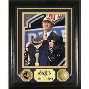  Chris Long Draft Day 24KT Gold Coin Photo Mint Sports 