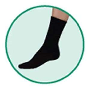 JUZO Silver Sole Crew Cut Socks , White, Comfort Socks with X Static 