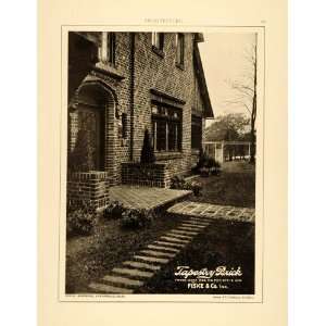  1915 Ad Fiske Tapestry Brick Auburndale Mass. Home Henry 