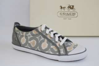   Shoes COACH Barrett IKAT OP Art Lace Up Sneaker Grey Multi  