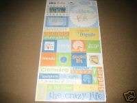 Scrapbooking College Days Word Play Stickers  