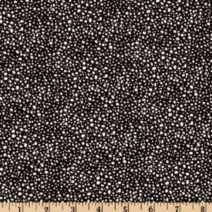  42 Wide Silhouettes Flannel Just Dots Black/White Fabric 