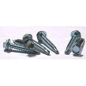 16 X 2 Self Drilling Screws / Unslotted / Hex Washer Head / #3 Point 