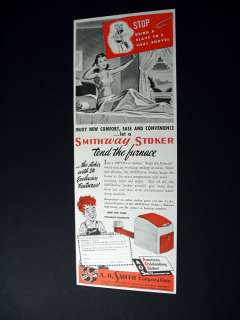 Smith SMITHway Stoker coal furnace 1946 print Ad  