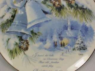 1978 CHRISTMAS BELLS PLATE American Watercolor Society  