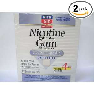  Rite Aid Nicotine Polacrilex Gum, 4mg, Original, 170 ct 