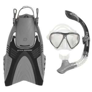  U.S. Divers Adult Snorkeling Set with Travel Bag   4 Piece 