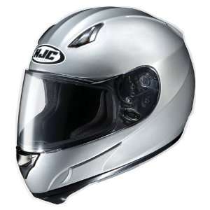  HJC AC 12 Full Face Motorcycle Helmet Silver Extra Large 