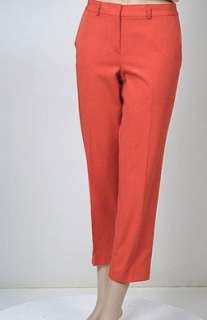 New Elie Tahari Sloane Capri Womens Pants Grapefruit 4  
