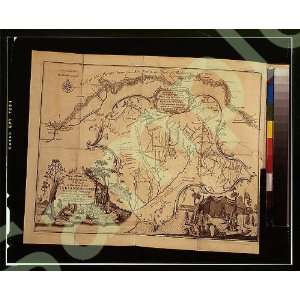  1764 Ohio Map, Toledo,Lorain,Akron,Cleveland,Muskingum 