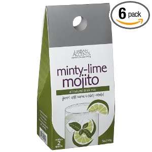 Urban Accents Minty lime Mojito Drink Mix, 5.0 Ounce Boxes (Pack of 6 