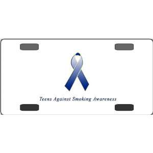  Teens Against Smoking Awareness Ribbon Vanity License 