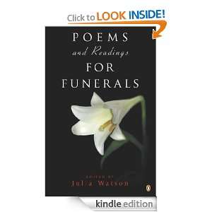 Poems and Readings for Funerals Julia Watson  Kindle 