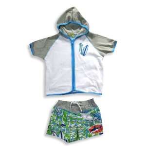  Make A Splash Swim Wear   Infant Boys Swimsuit And Coverup 